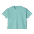 Vision Graphic Boxy Tee — Retro Script Women's Cropped T-Shirt