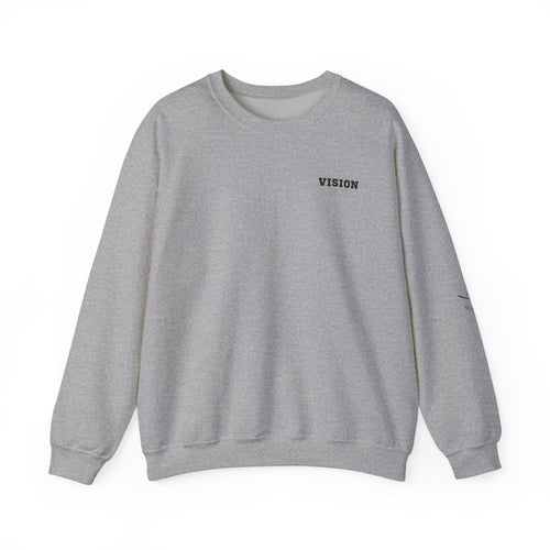 Senior Vision Crewneck Sweatshirt – 'VISION' Front, Vertical 'SENIOR' Back Design